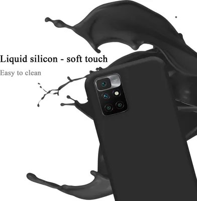 Immagine prodotto di Cadorabo custodia protettiva per Xiaomi RedMi 10 / RedMi NOTE 11 4G custodia in nero per cellulare Custodia Cover TPU Etui