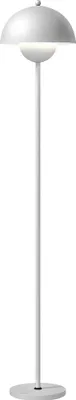 Produktbild von Stehlampe - Modernes Uplight - 155 cm - Schalenschirm - Fußschalter - E27-Fassung - Ohne Leuchtmittel - Weiß