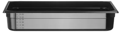 Image de HENDI Récipients Gastronorme 1/1, Profi Line, GN 1/1, 14L, Noir, 530x325x(H)100mm