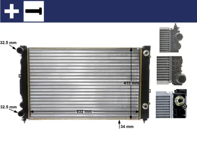 Produktbild von Mahle Motorkühler für Audi A4 A6 Skoda Superb VW Passat