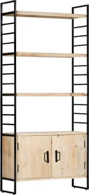 Obrázok produktu pre vidaXL Regál 4 poschodia 80x30x180 cm Mango masív - Regál - Regály - Regály na knihy