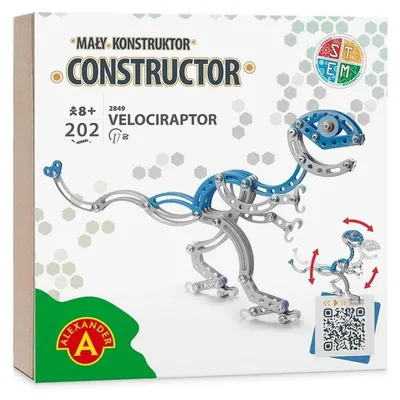 Produktbild von Mały konstruktor Velociraptor 202 elementy