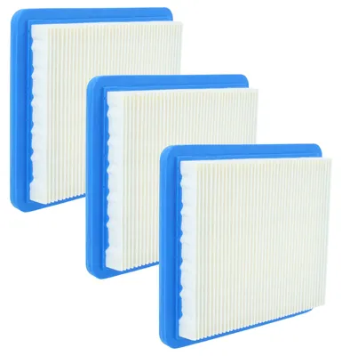 Produktbild von vhbw 3x Filter kompatibel mit Briggs & Stratton 12Q500, 12R500, 12Q800, 12S500, 12M800, 12L900, 12P800, 12M900 Rasenmäher - 13,2 x 11,5 x 2,1 cm