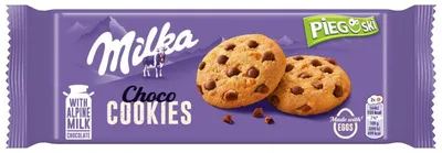 Produktbild von Milka Pieguski Choco Kekse mit Milchschokoladenstückchen 135 g