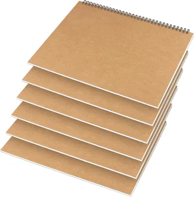 Obrázok produktu pre Poznámkové bloky A4 6 ks, riadkové, 200 strán, krúžková väzba, pre písanie