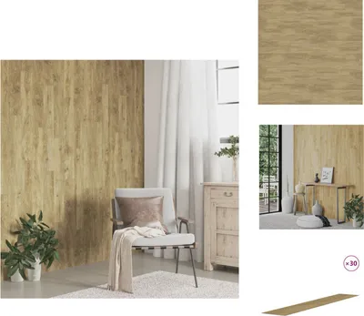 Produktbild von vidaXL Wandpaneele Holzoptik Braun PVC 4,12 m² - Wandverkleidung