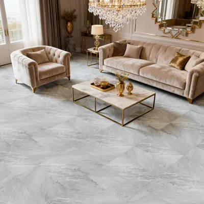 Produktbild von 36 Dielen PVC Bodenbelag Vinylboden Laminatboden Selbstklebend Marmor Bodenfliesen Bodenaufkleber, Je 60x30cm