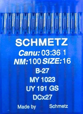 Nähmaschinennadeln System B 27 Industrial 100/16, 10 Stück
