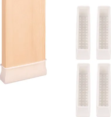 Immagine prodotto di INF Feltrini in silicone per gambe di mobili per la protezione del pavimento Bianco