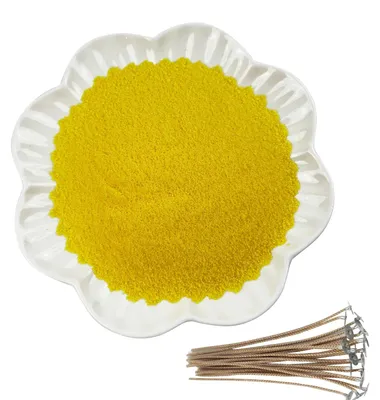 Produktbild von Kerzenwachs Sandwachs 905g mit 20 Dochten, gelb, für Kerzenherstellung