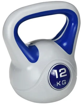 Immagine prodotto di Manubrio kettlebell da 12 kg per allenamento della forza | Colore: Blu | Dimensioni: 17x24x28 cm