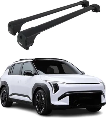 Produktbild von Dachträger Gepäckträger für Kia EV3 2024-2025 SUV Grundträger Alu Schwarz