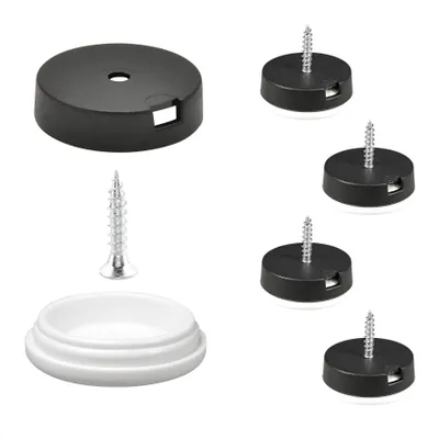 Produktbild von WAGNER QuickClick® Kunststoffgleiter EXTREME - 4x Schraube, je 4x Basis Ø 25 & Gleiteinsatz Ø 25 mm, DE Ware - 15785700