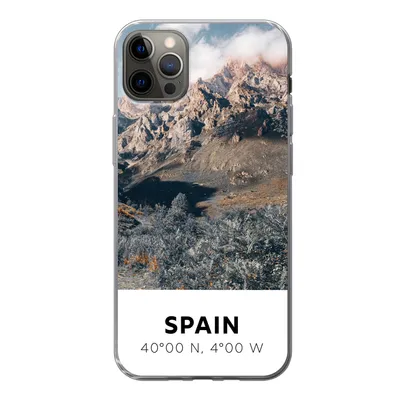 Produktbild von MuchoWow® Handyhülle Schutzhülle Hülle für iPhone 13 Pro Max Spanien - Berge - Sommer Silikon Softcase Handy Hülle - Mobiltelefon