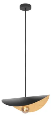 Obrázok produktu pre Čierna závesná lampa Saceda, priemer 41 cm