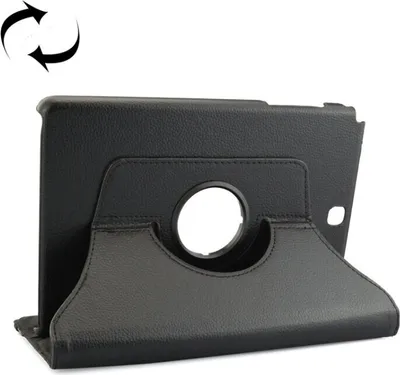 Produktbild von Tablet Tasche für Samsung Galaxy Tab A 9.7 Leder Schutzhülle Case Cover 360° Schwarz