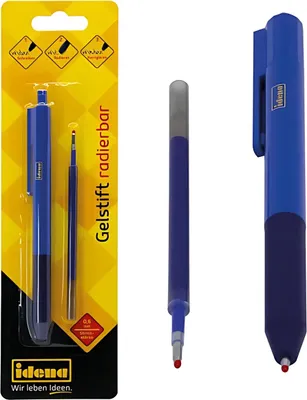 Produktbild von Idena Gelstift radierbar inklusive Ersatzmine Schreibfarbe dunkelgrau