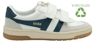 Image de Baskets Gola Hawk pour enfants, modèle à scratch, couleur blanche, taille 37