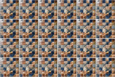 Produktbild von Fliesenaufkleber 15x15 cm – 24 Stück – Selbstklebend – Wasserfest – Pflegeleicht – Hitzebeständig – Für Küche & Bad – Mosaik aus glasierten Fliesen