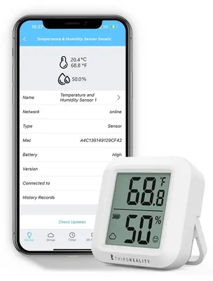 Obrázok produktu pre Zigbee senzor teploty a vlhkosti s digitálnym LCD displejom