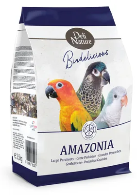 Image de Deli Nature Birdelicious Amazonia Nourriture pour grandes perruches - 4 x 2,5 kg
