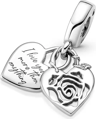 Produktbild von Pandora Charm Damen 790086C00 Silber Rosé Herzschloss