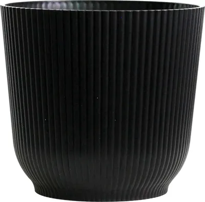 Produktbild von Oxford Pflanzenpot - schwarze Pflanzenbak - Set von 2 - gehärteter Kunststoff - 21,5 cm