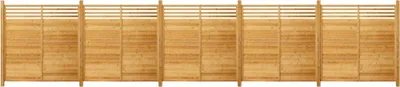 Produktbild von HOME DELUXE - Holzzaun SOMA - Fichtenholz, 5x Element + 6x Pfosten - Breite: ca. 950 cm, inkl. Zubehör I Blickschutz Windschutz Sonnenschutz