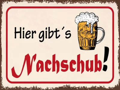 Produktbild von vianmo Holzschild 30x40 cm Bier hier gibt´s Nachschub
