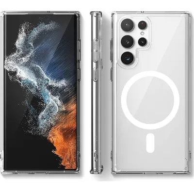 Produktbild von Mobigear Crystal Durchsichtig  Samsung Galaxy S24 Ultra MagSafe Hülle Hardcase Backcover Stoßfest - Transparent