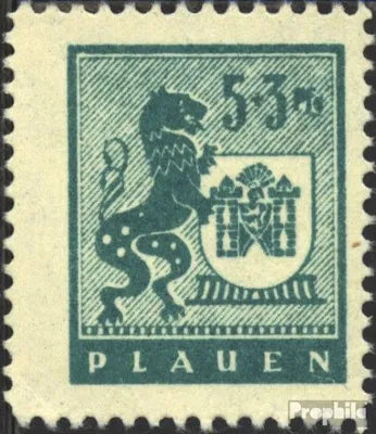 Produktbild von Briefmarken Plauen im Vogtland 1945 Mi 1y postfrisch Freimarken