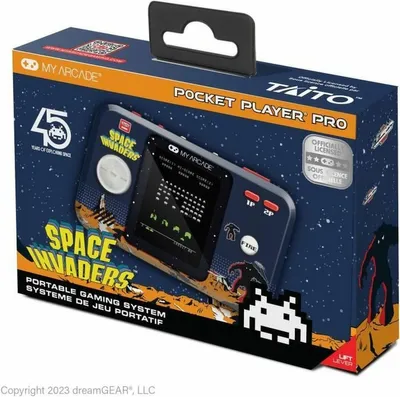 Productafbeelding van Mijn arcadekast, Spielkonsole Pocket Player Pro, Space Invaders, kleur: blauw