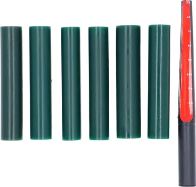 Obrázek produktu pro 6 ks řezbářských kroužků - vosk - sada s 1 řezacím pravítkem pro řemeslné materiály na šperky