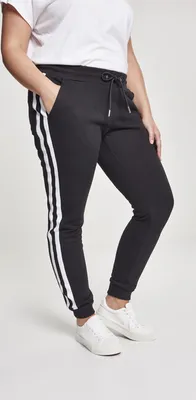 Obrázek produktu pro Dámské kalhoty Urban Classics Ladies College Contrast Sweatpants black/white/black - S