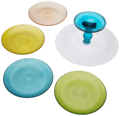 Produktbild von Pasabahce 95724 Dessert Generation, verschiedenes Geschirr, 5-teilig, Glas, mehrfarbig