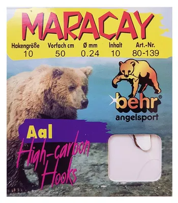 Produktbild von Aalhaken mit Vorfach bronze Gr. 10