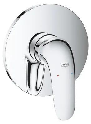 Produktbild von GROHE Einhand-Brausebatterie Eurostyle 24046_3, Fertigmontageset für Rapido SmartBox, Hebel geschlossen, chrom