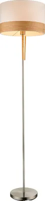 Produktbild von Globo Lighting Stehleuchte Metall Nickel matt, 1x E27