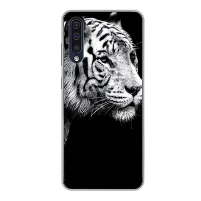 Produktbild von MuchoWow® Handyhülle Schutzhülle Hülle für Samsung Galaxy A50 Tiger - Wilde Tiere - Licht Silikon Softcase Handy Hülle - Mobiltelefonhülle