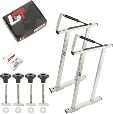 Produktbild von 2x Schienen Schrauben Scharnier Dämpfer Flexboard Silber für MERCEDES W639 W447