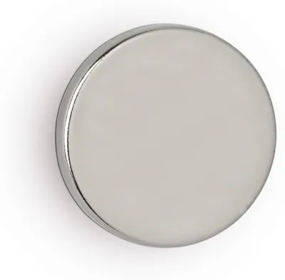 Obrázok produktu pre MAUL Magnet okrúhly 4 kusy 4,2 kg oceľový kovový neodýmový magnetický Ø 2 x 0,3 cm strieborný