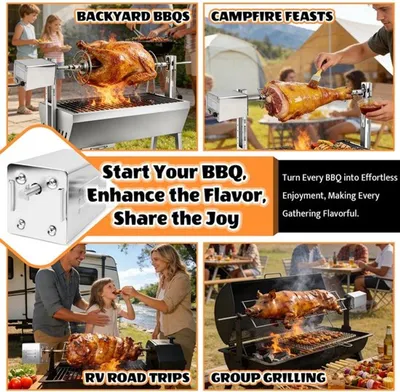 Automatischer Grillmotor für tragbare Grills