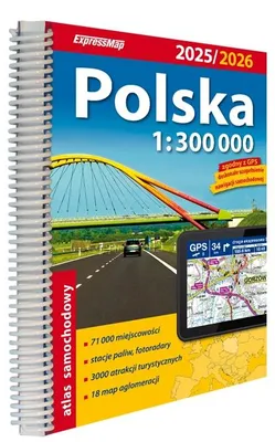 Zdjęcie produktu dla Polska atlas samochodowy 1:300 000 - Praca zbiorowa
