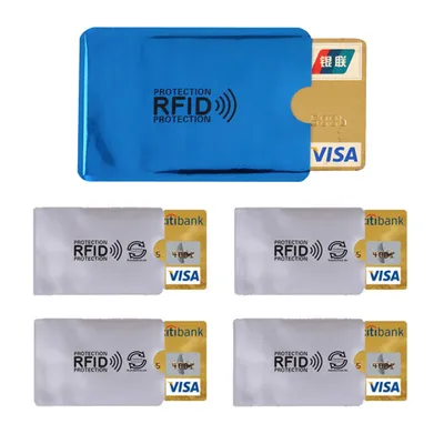Produktbild von 5x RFID Schutzhülle Blocker NFC Datenschutz Abschirmung EC Karte Kreditkarte Kartenschutzhülle
