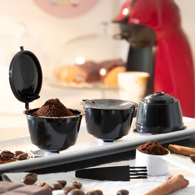 Zdjęcie produktu dla Zestaw 3 kapsułek do kawy wielokrotnego użytku Redol InnovaGoods
