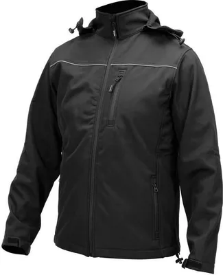 Produktbild von Yato Softshell Jacke mit Kapuze Schwarz Größe S