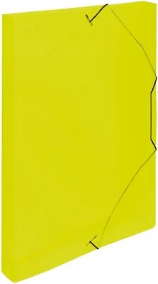 Obrázek produktu pro Krabice PP s gumou A4 - Lines žlutá
