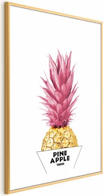 Produktbild von Posterpapier Poster - Golden Pineapple 29.7x42 cm Blumen b-C-0290-ao-a