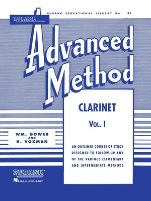 Obrázok produktu pre Rubank Advanced Method - Clarinet Vol. 1 - Clarinet Music Book for Teachers and Students - Easy to R