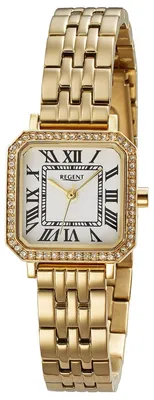 Regent F-1648 Damen-Armbanduhr Quarz Goldfarben 1